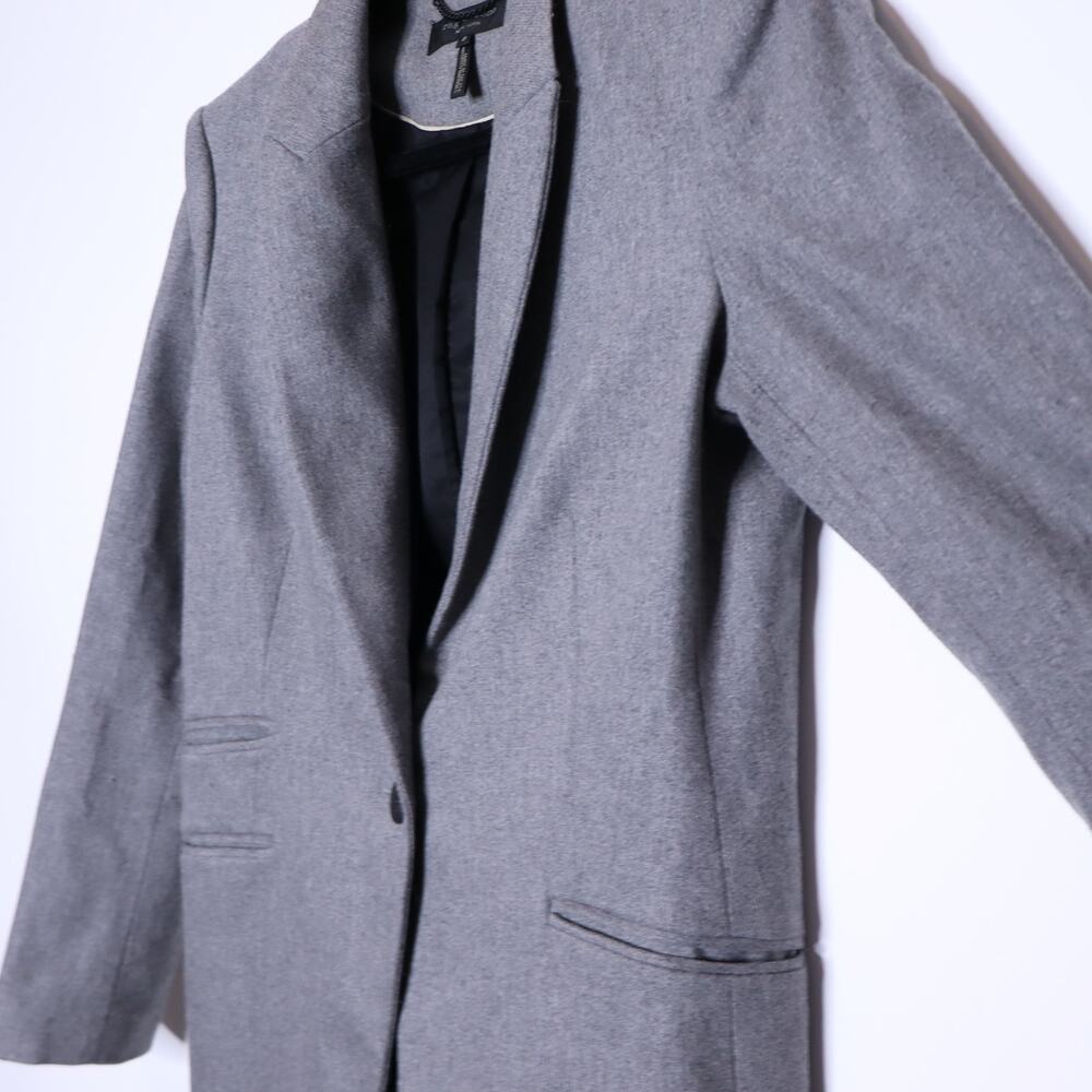 RAG & BONE Single Breasted Blazer Gray Lined Front Pocket Work Casual Women's 8 - Picture 4 of 12